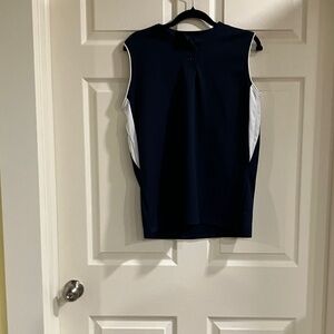 CHAMPRO Sports Dri-Gear Navy and White Women's Muscle Tee